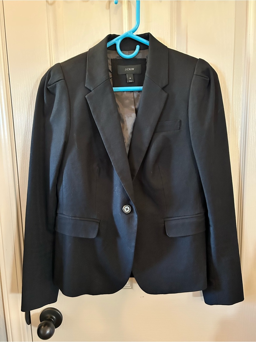 J. Crew Black Single-Button Notch Lapel Blazer